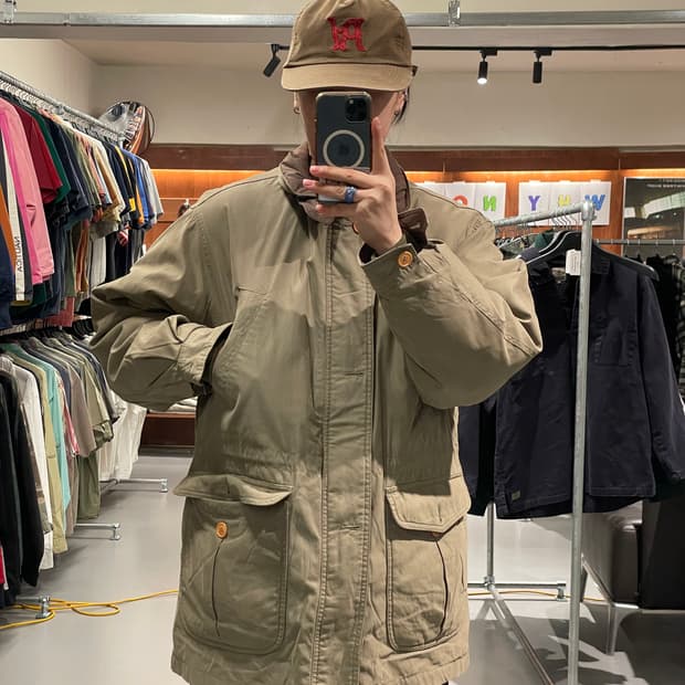 빈티지 사파리 헌팅 자켓