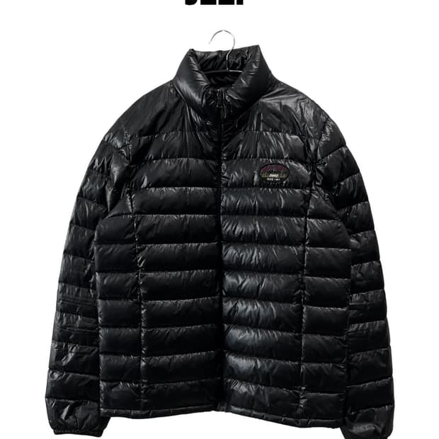 (L) 지프 올드스쿨 유광 경량 패딩 자켓