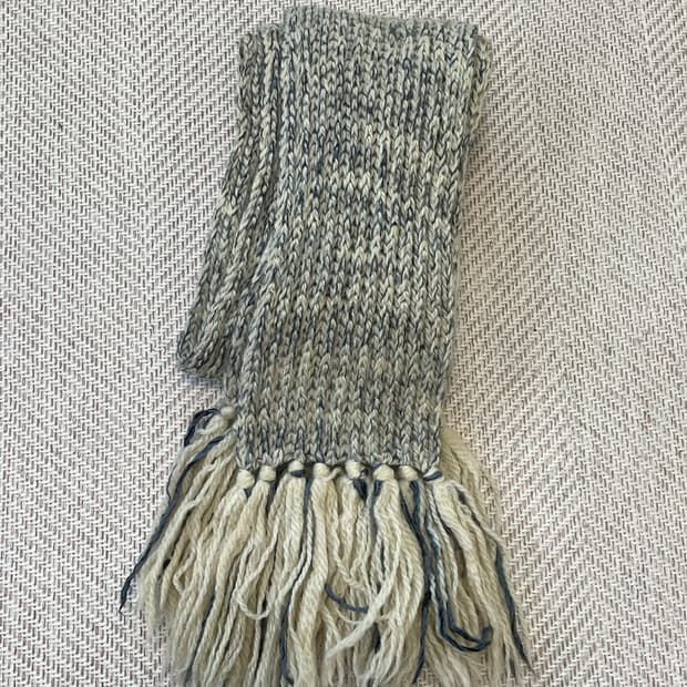 빈티지 울 멜란지 지트 머플러 