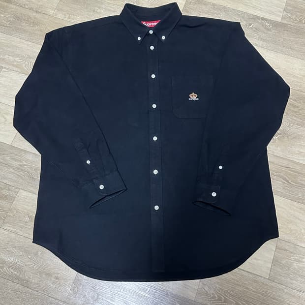 슈프림 루즈핏 플라넬 옥스포드 셔츠 