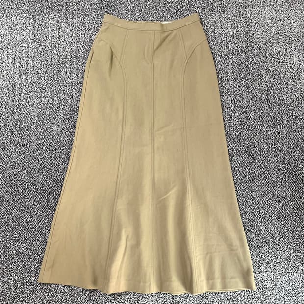 빈티지9. 일본빈티지 BELLUCCI 롱 스커트 플레어 베이지