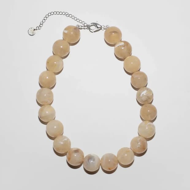 팔로마울 Corbetti 마블 목걸이/베이지