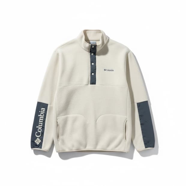 컬럼비아 하프 스냅 버튼업 후리스 XXL