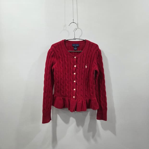 폴로랄프로렌 걸즈 케이블 니트 프릴 가디건 6 