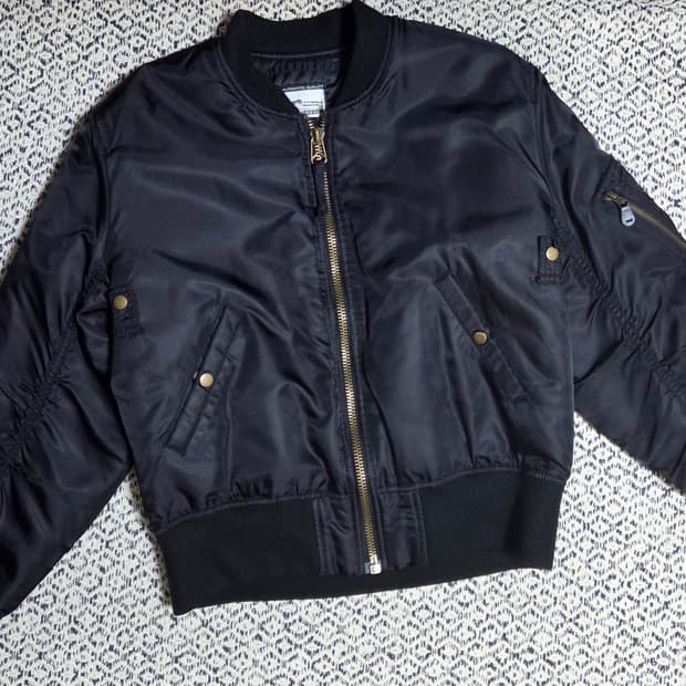 그롭스 울 50 MA-1 자켓 블랙 L