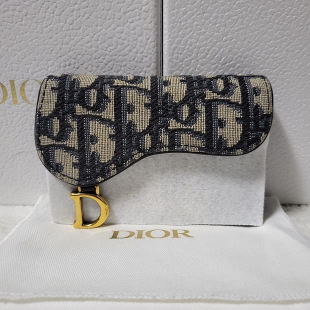 [풀구성]디올 오블리크 새들 카드지갑