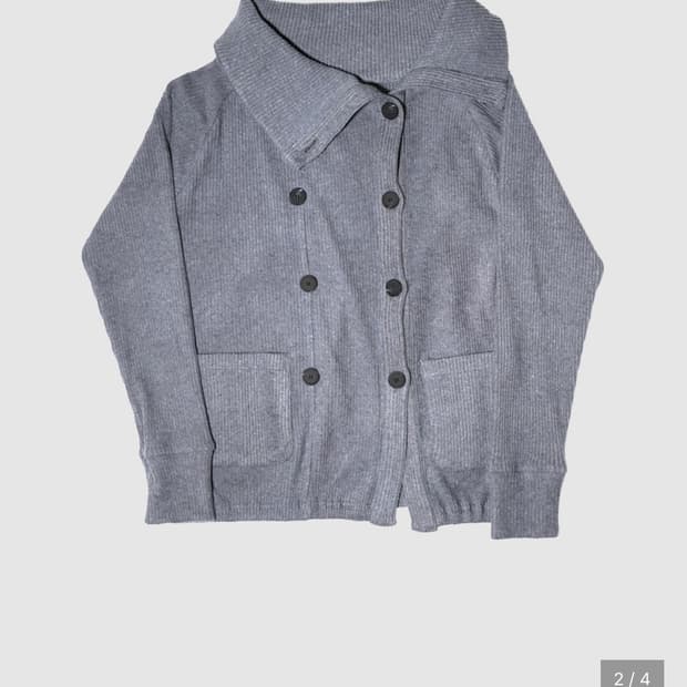 인앤양하모니 Double button cardigan, grey 