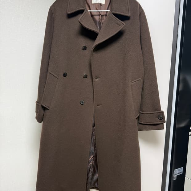 셔터 fine master 울 더블 코트 다크 브라운 m사이즈(100) 