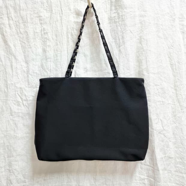 페라가모 체인핸들 패브릭 숄더백 쇼퍼백 토트백 가방 핸드백 / 상태좋음