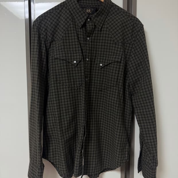 RRL 슬림핏 데님 웨스턴 셔츠 M