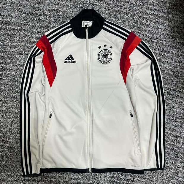 (90) 아디다스 독일 축구 국가대표팀 트랙탑 화이트 져지