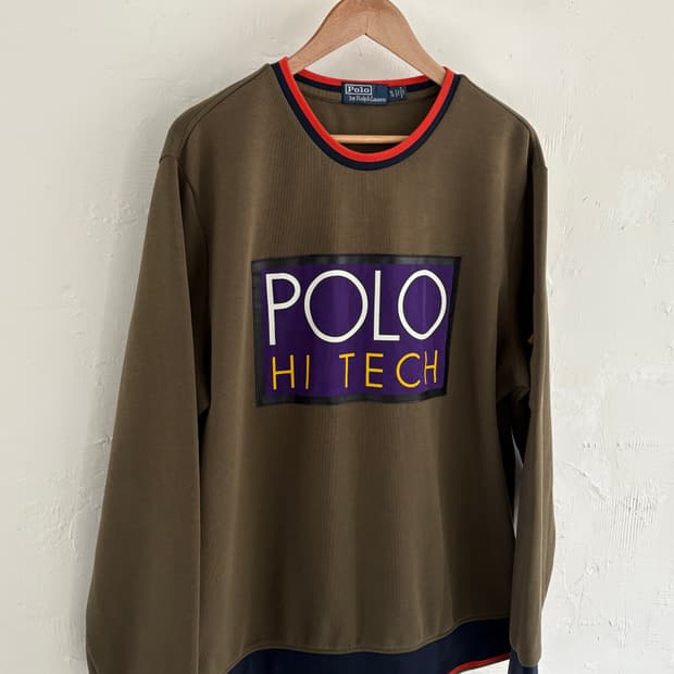 Polo 폴로 랄프로렌 신형라벨 하이테크 맨투맨