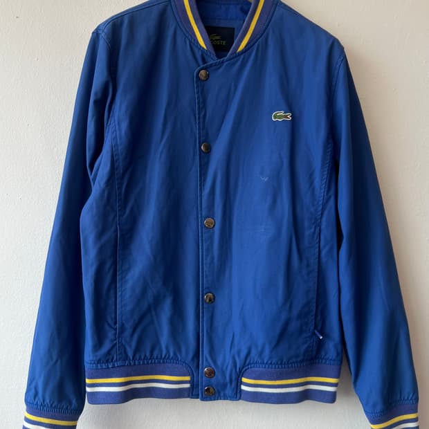 라코스테 남성 블루 코치자켓 블루종점퍼