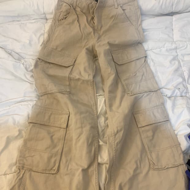 카고팬츠 아이보리 베이지