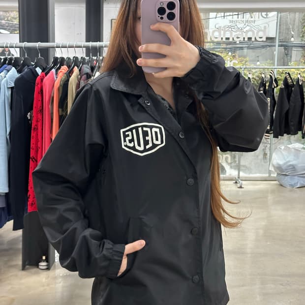 데우스 엑스마키나 코치자켓 블랙