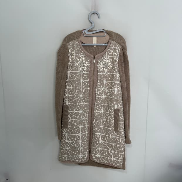 오즈세컨 모직 니트 가디건 55 