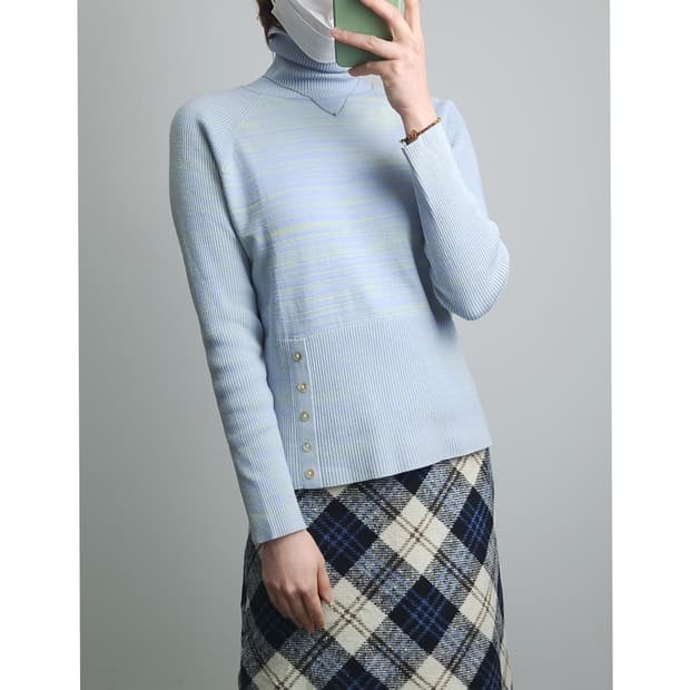 패턴 골지 니트