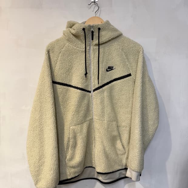 나이키 아이보리 플리스 후드집업