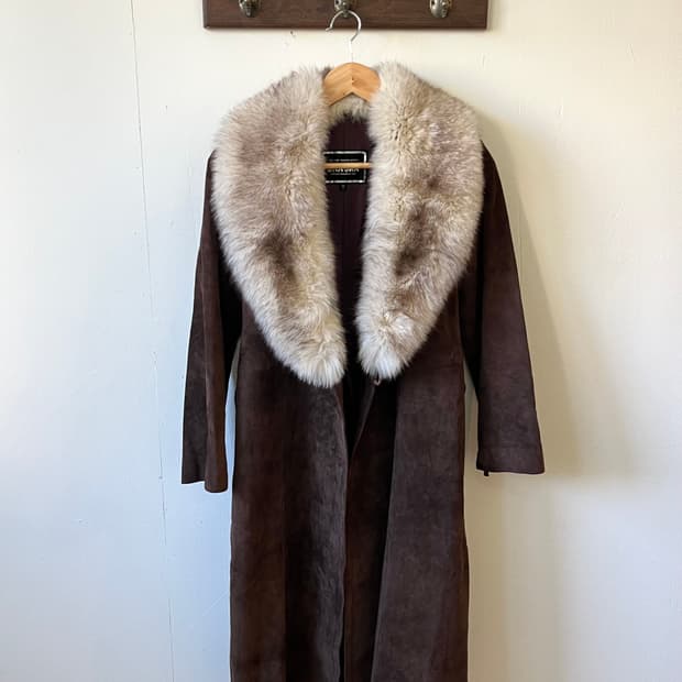 JHA-JHA 피그스킨 폭스 퍼 코트