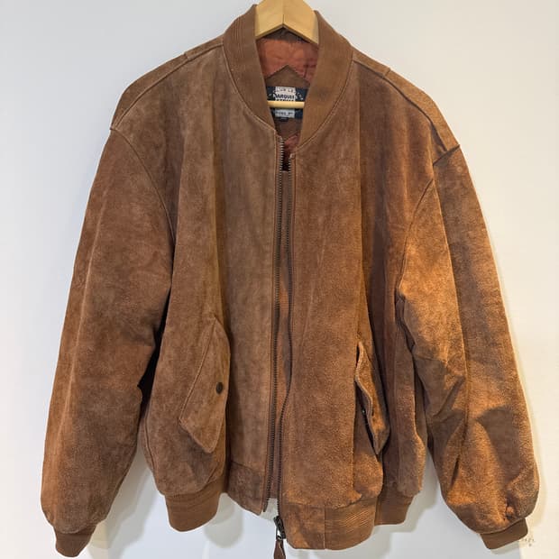 빈티지 스웨이드봄버