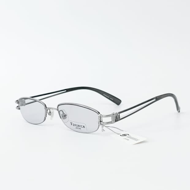 VERONICA 실버 틴트 반무테 메탈 데드스탁 빈티지안경