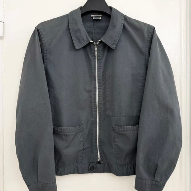 80s French Vintage Tergal Work Jacket