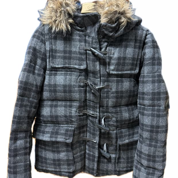 빈티지 체크 떡볶이 코트