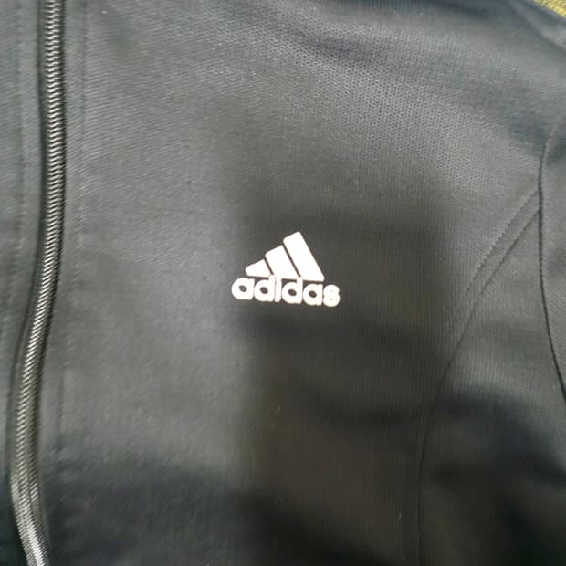 [아디다스] 올드스쿨 블랙 스티치 라인 오버핏 기모 져지 트랙탑 xxl