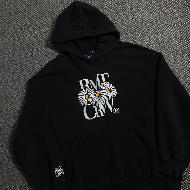 로맨틱크라운 옥스아이 데이지 박시핏 후드 티셔츠 y 4188