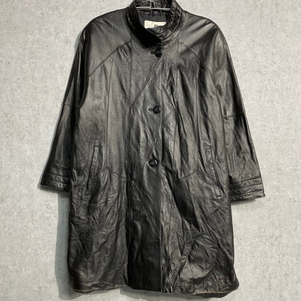 [F] 90s Pierre Balmain 발망 양가죽 레더코트