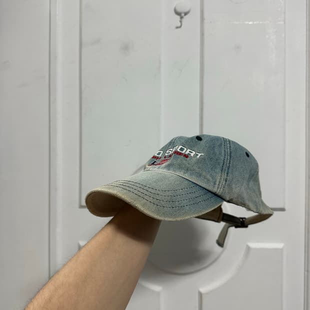 폴로 스포츠 데님 볼캡