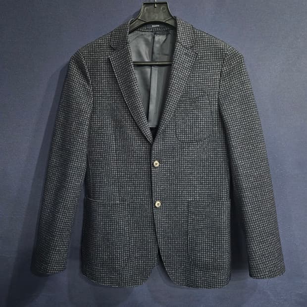 헤지스 스트라이프 체크 남성 슬림핏 95~100 정장자켓 
