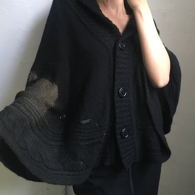 Burberry 버버리 블루라벨 블랙 케이프