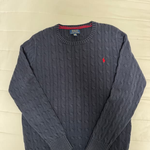 폴로 랄프로렌 케이블 니트