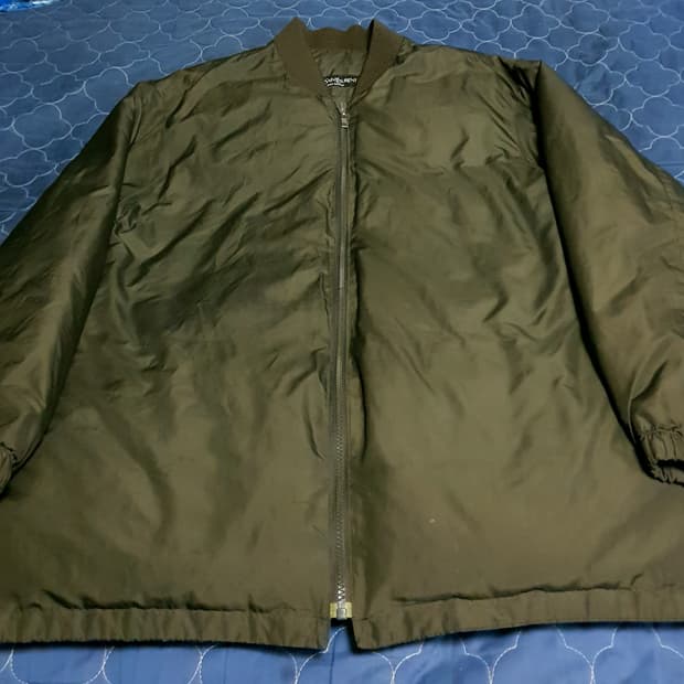 (제일모직) 입생로랑 90s 거위털 블루종 점퍼 올리브 (110)