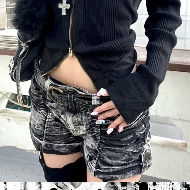 빈티지 니트 골지 집업 탑 일본 빈티지 큐빈 파우닝 와이즈걸 