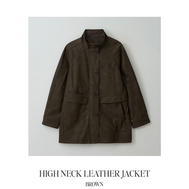 로라로라 레더 자켓 