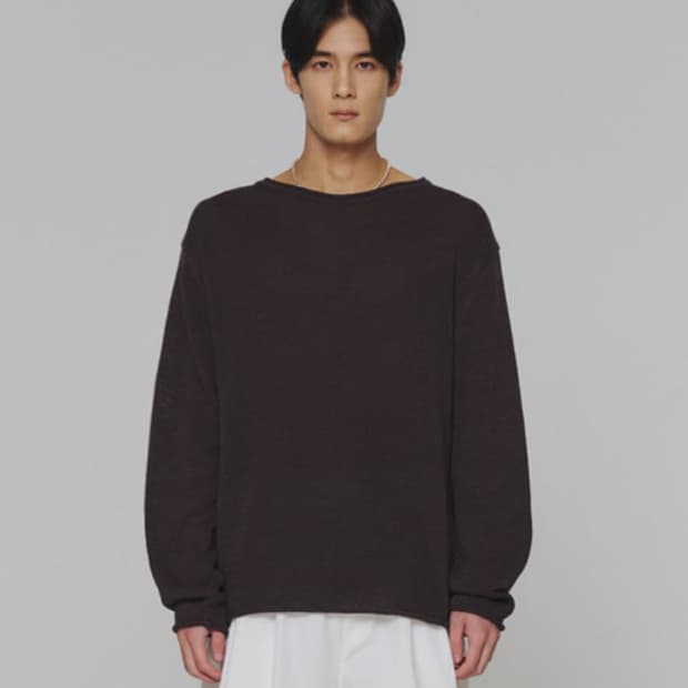 아모멘토 풀오버 니트 (paper yarn pullover)