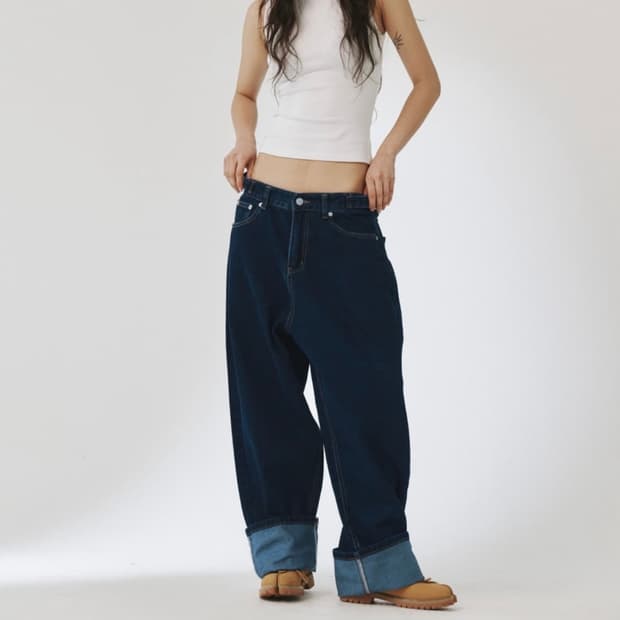 플리즈프로젝트 보이핏데님 블루 2사이즈