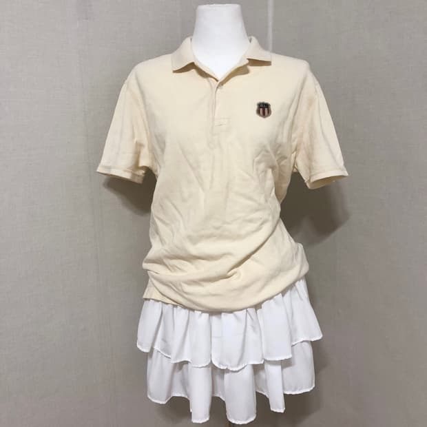 폴로 진스 연노랑 카라티셔츠 S