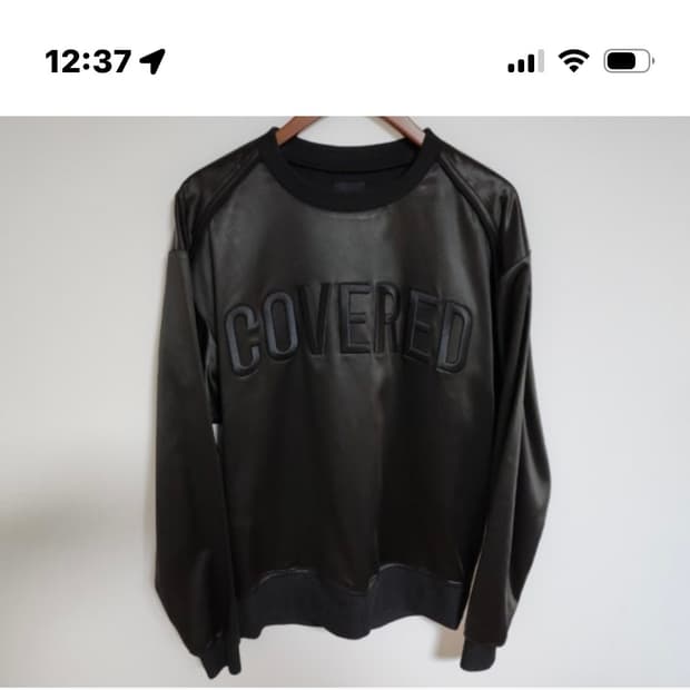 준지 커버드 맨투맨 사이즈는 사진에 100