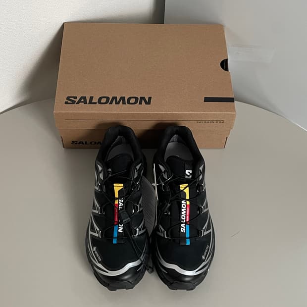 박스포함 새상품 살로몬 XT-6 GTX 블랙/실버 230