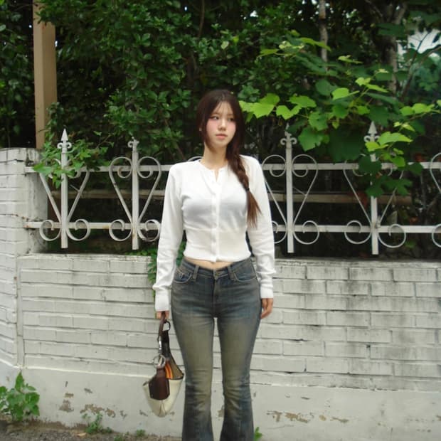 아워캐비넷 double line pants