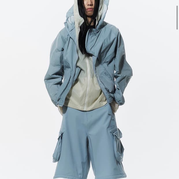 산산기어 쓰리디 포켓 자켓 스카이 블루 - 24SS