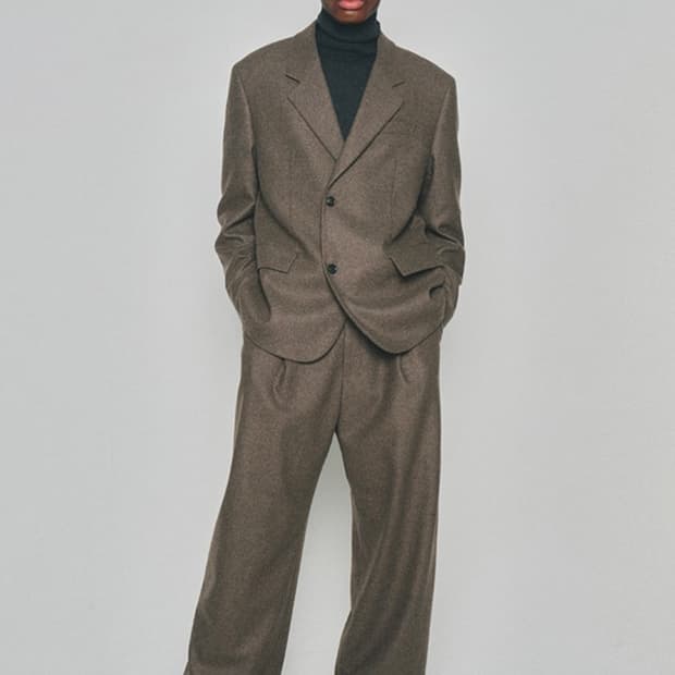 토니웩 이탈리안 울 플란넬 블레이저 애쉬그레이 L