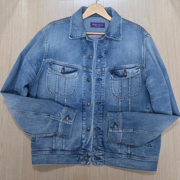 폴로 랄프로렌 퍼플라벨 데님 트러커 자켓 xl