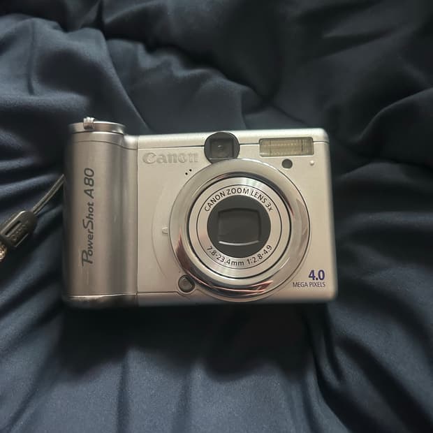 (작례있음!) 캐논 PowerShot A80 디지털 카메라 레트로 디카
