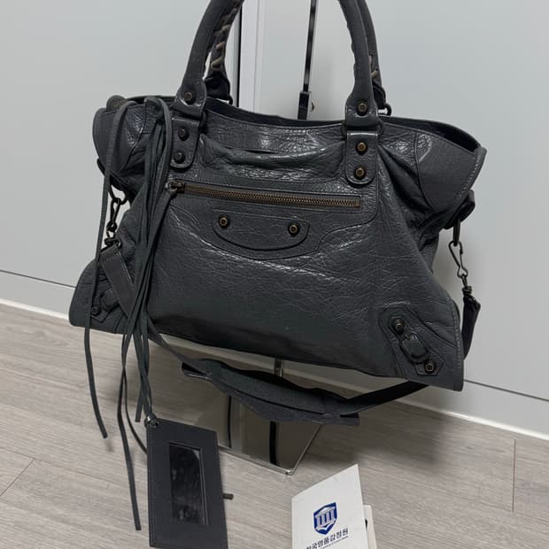 Balenciaga발렌시아가 모터백 차콜 미디움 상태A 보증서o
