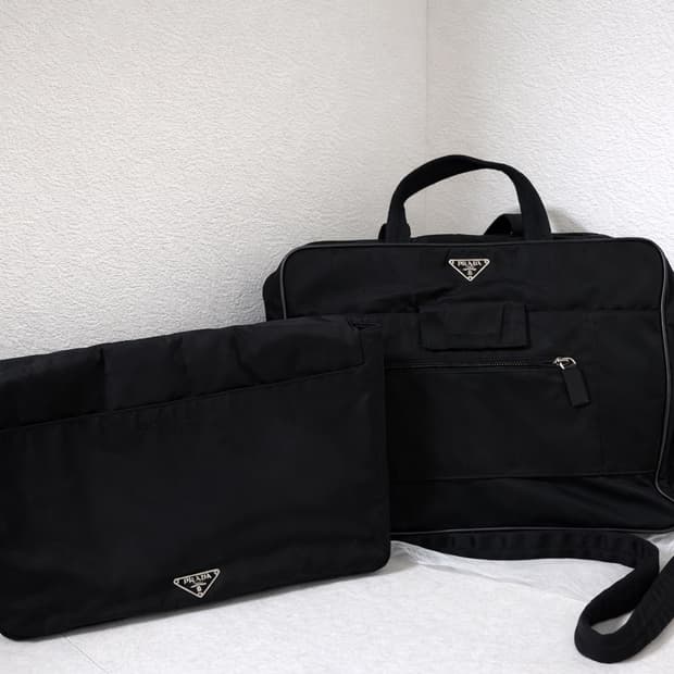(프라다 정품) 프라다 브리프케이스 도트 숄더백