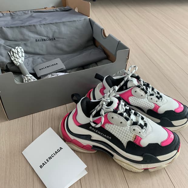 발렌시아가 트리플s 핑크